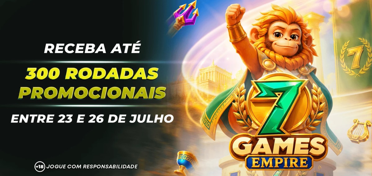 Rodadas Promocionais no 7Games Empire entre 23 e 26 de julho!