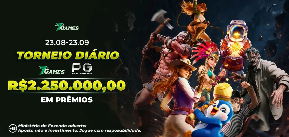 Torneio DIARIO 7Games PG SOFT 2.250.000,00 Reais em Premios