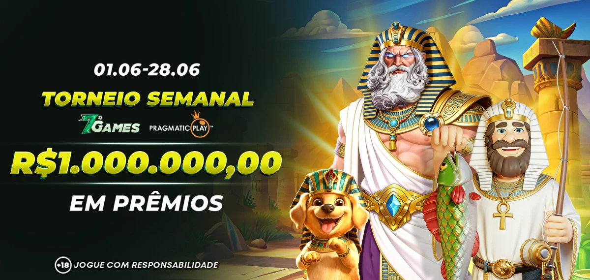 Torneio SEMANAL 7GAMES Pragmatic Play 1.000.000,00 Reais em Premios