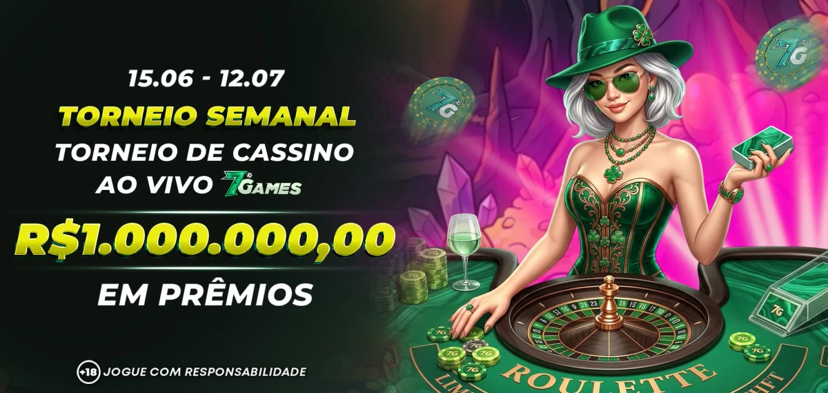Torneio SEMANAL 7GAMES Cassino Ao Vivo 1.000.000,00 Reais em Premios