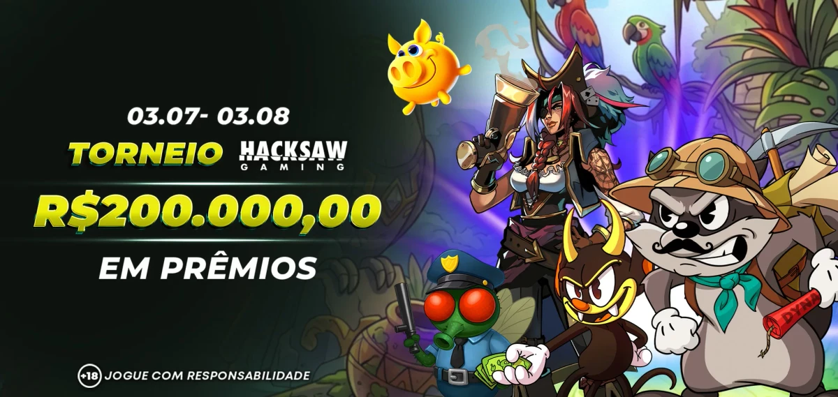 Torneio 7GAMES Hacksaw 200.000,00 Reais em Premios