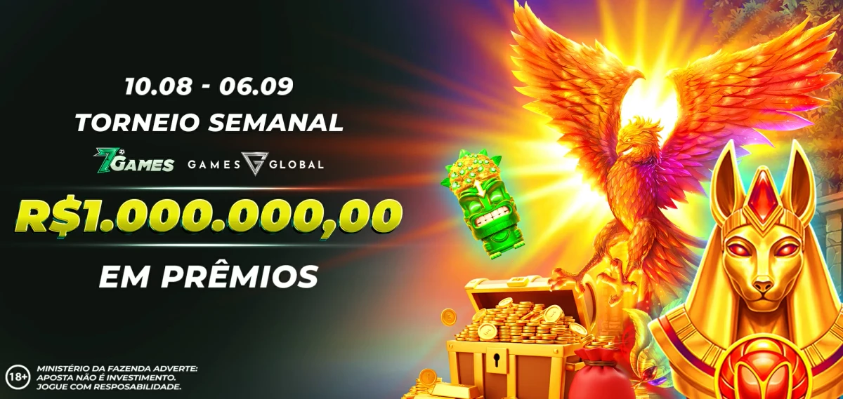 Torneio SEMANAL 7GAMES Games Global 1.000.000,00 Reais em Premios